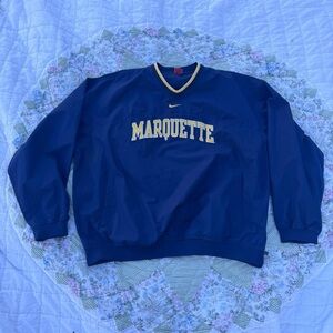 Vintage Nike Marquette University Golden Eagles Navy Windbreaker XXL
